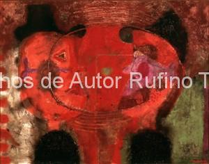 Derechos-de-Autor-Rufino-Tamayo-Oleo-1967-Dos cabezas