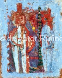 Derechos-de-Autor-Rufino-Tamayo-Oleo-1961-Dos figuras en azul