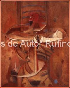 Derechos-de-Autor-Rufino-Tamayo-Oleo-1955-Hombre arrancándose el corazón