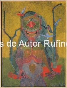 Derechos-de-Autor-Rufino-Tamayo-Oleo-1945-Hombre con pájaros