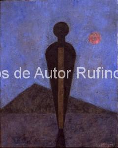 Derechos-de-Autor-Rufino-Tamayo-Oleo-1967-Hombre confrontando al infinito