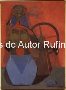 Derechos-de-Autor-Rufino-Tamayo-Oleo-1943-La hilandera