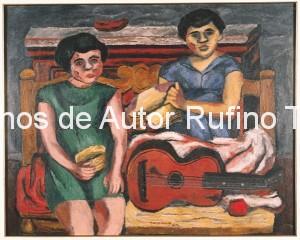 Derechos-de-Autor-Rufino-Tamayo-Oleo-1929-Las niñas