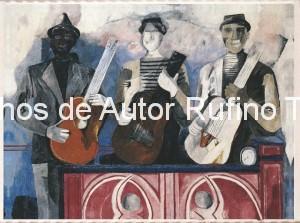 Derechos-de-Autor-Rufino-Tamayo-Oleo-1934-Los músicos