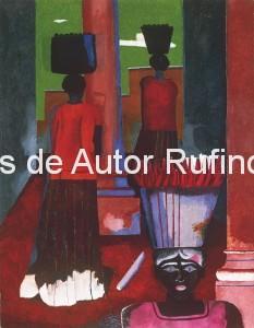 Derechos-de-Autor-Rufino-Tamayo-Oleo-1938-Mujeres de tehuantepec