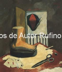 Derechos-de-Autor-Rufino-Tamayo-Oleo-1928-Naturaleza muerta con pie