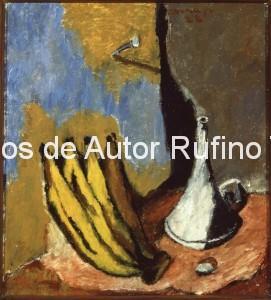 Derechos-de-Autor-Rufino-Tamayo-Oleo-1928-Naturaleza muerta con plátanos