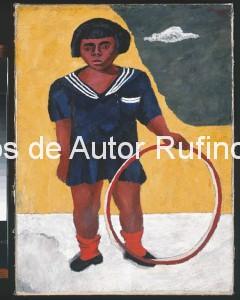 Derechos-de-Autor-Rufino-Tamayo-Oleo-1932-Niña con Aro