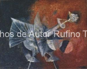 Derechos-de-Autor-Rufino-Tamayo-Oleo-1956-Pájaro espectral