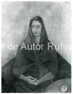 Derechos-de-Autor-Rufino-Tamayo-Oleo-1951-Retrato de la Sra. Carrillo Gil