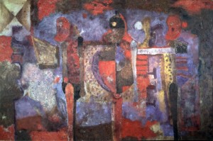 Derechos-de-Autor-Rufino-Tamayo-Oleo-1967-Tres mujeres de perfil