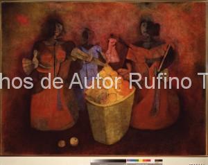 Derechos-de-Autor-Rufino-Tamayo-Oleo-1952-Vendedora de fruta