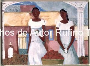 Derechos-de-Autor-Rufino-Tamayo-Oleo-1938-Vendedoras de fruta