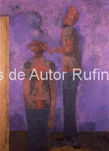 Dos figuras sobre fondo morado, 1978