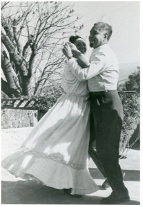Rufino y Olga en su casa, 1949