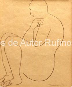 Desnudo femenino de perfil, 1930 E