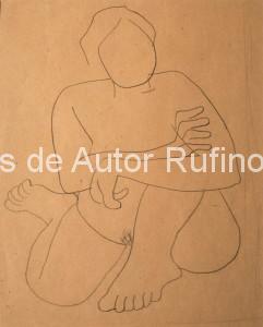 Desnudo semi hincado, 1929