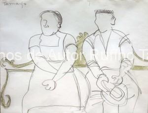 Pareja en una banca, 1940 EDIT