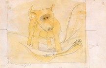 Boceto para el óleo “Perro y serpiente”, 1943